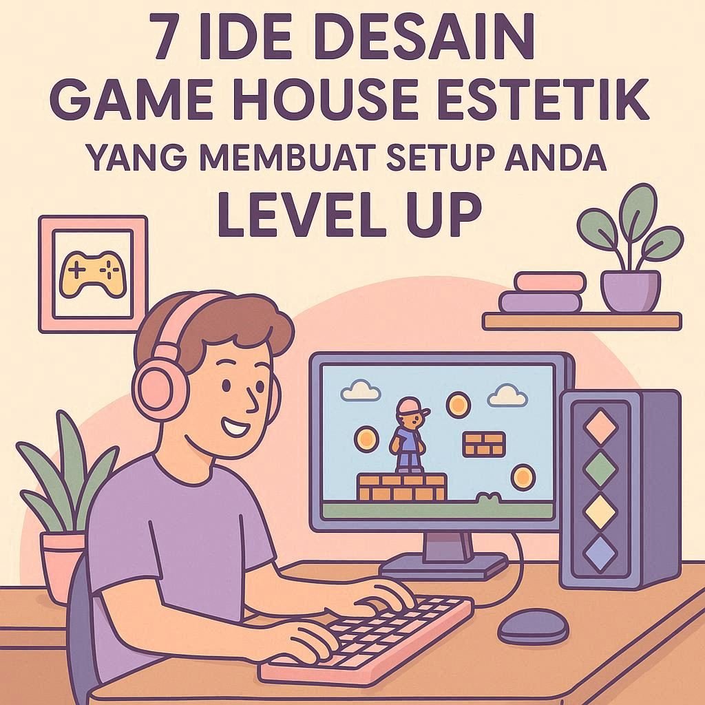 7 Ide Desain Rumah Game Aesthetic yang Bikin Setup Kamu Naik Level